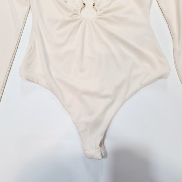 Camila Coelho Reyes Bodysuit in Beige Small - Picture 3 of 15